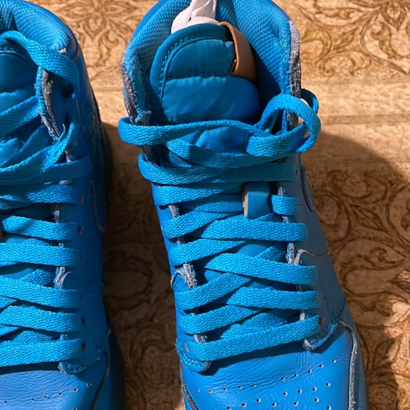 Jordan 1 Retro High Gatorade Blue Lagoon, Size 6Y Style - Picture 5 of 6